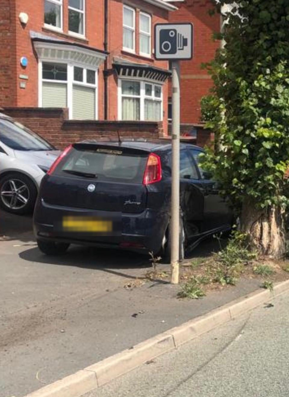 Pavement completely blocked